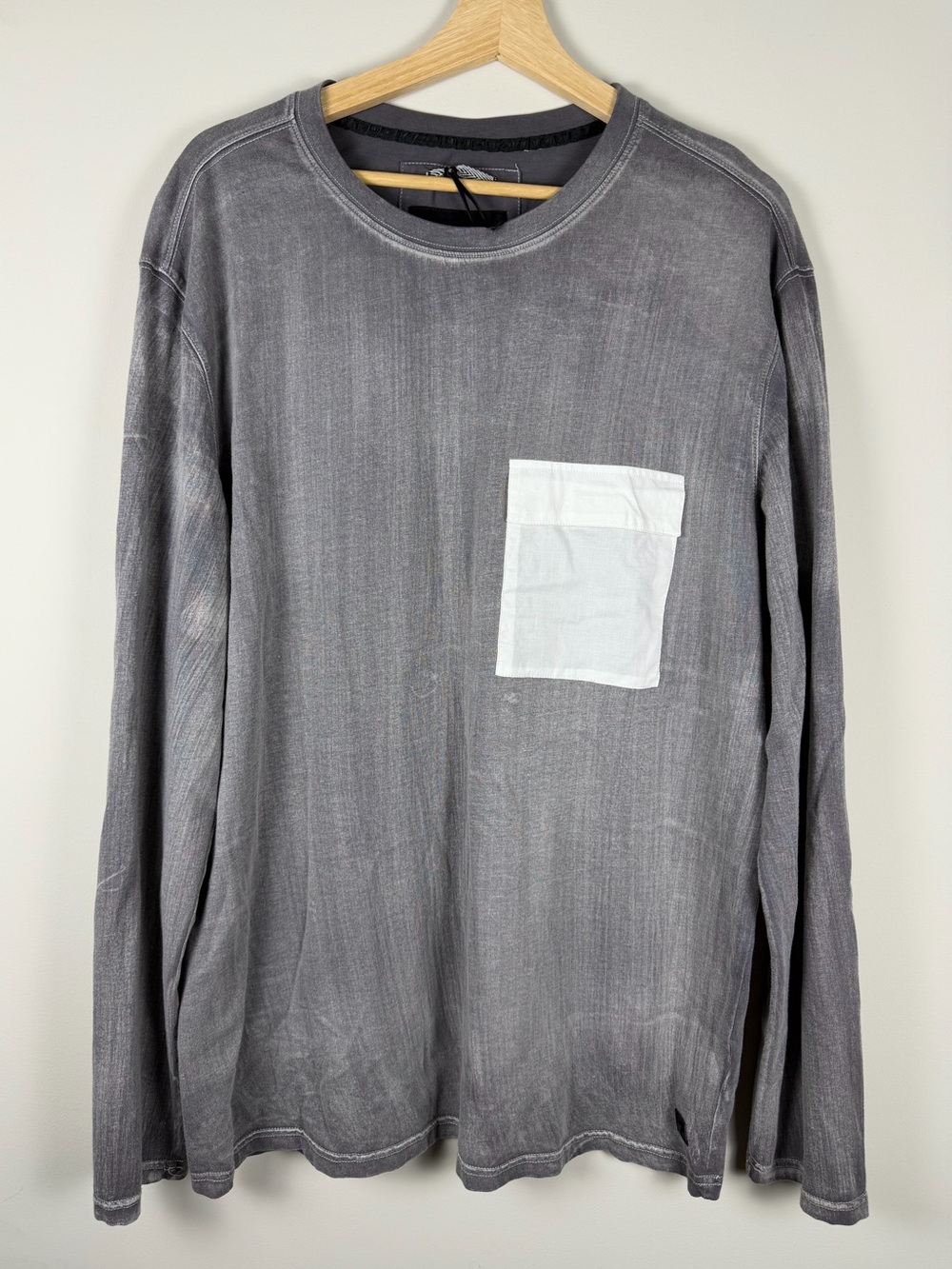 Madison Supply Men’s Pocket Longsleeve Grey XXL